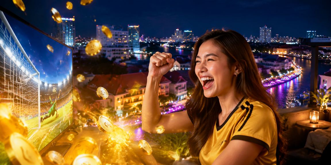 Suasana kasino hiburan mewah di Melaka dengan paparan jackpot progresif bercahaya