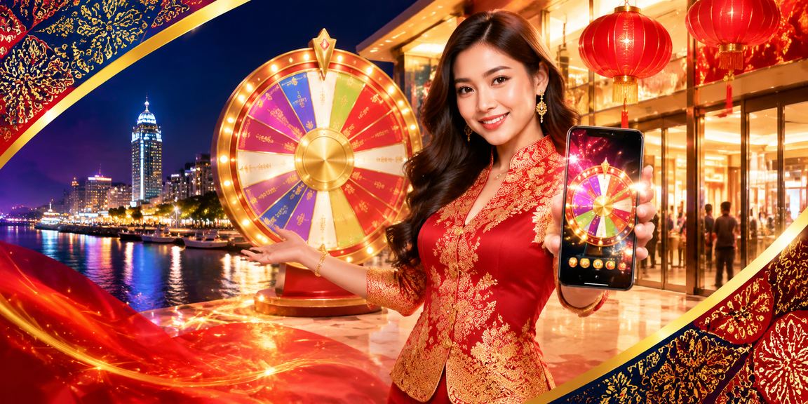 Permainan roulette bertemakan batik Malaysia di kasino dalam talian